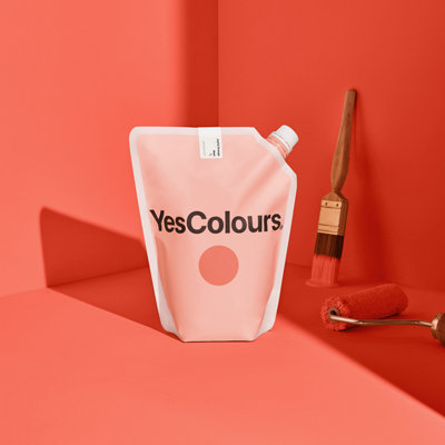 YesColours Joyful Orange matt emulsion paint, 2 Litres