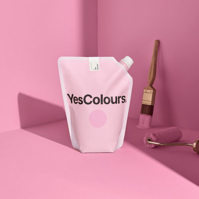 YesColours Joyful Pink matt emulsion paint, 3 Litres