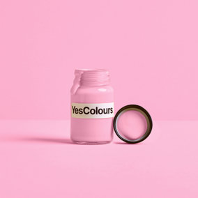 YesColours Joyful Pink paint sample (60ml), Premium, Low VOC, Pet Friendly, Sustainable, Vegan