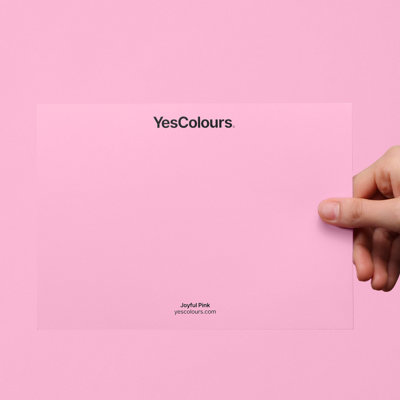 YesColours Joyful Pink paint swatch, perfect colour match