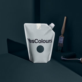 YesColours Loving Grey matt emulsion paint, 1 Litre, Premium, Low VOC, Pet Friendly, Sustainable, Vegan