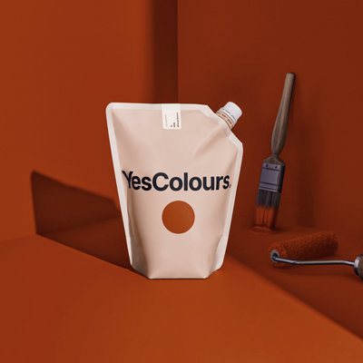YesColours Loving Orange eggshell paint, 1 Litre