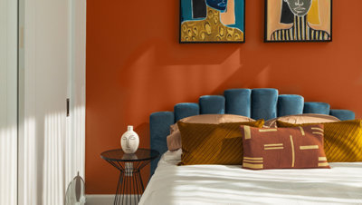 YesColours Loving Orange matt emulsion paint, 2 Litres, Premium, Low VOC, Pet Friendly, Sustainable, Vegan