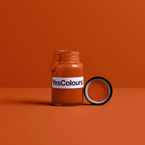 YesColours Loving Orange paint sample (60ml), Premium, Low VOC, Pet Friendly, Sustainable, Vegan