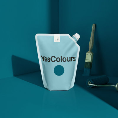 YesColours Loving Teal eggshell paint, 3 Litres