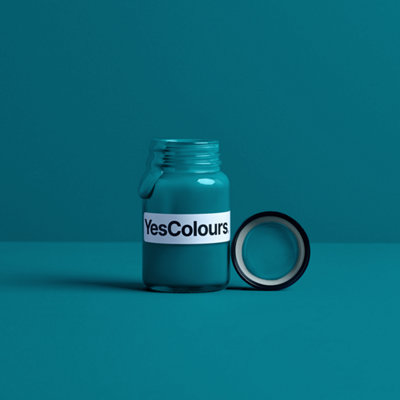 YesColours Loving Teal paint sample (60ml), Premium, Low VOC, Pet Friendly, Sustainable, Vegan