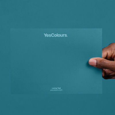 YesColours Loving Teal paint swatch, perfect colour match