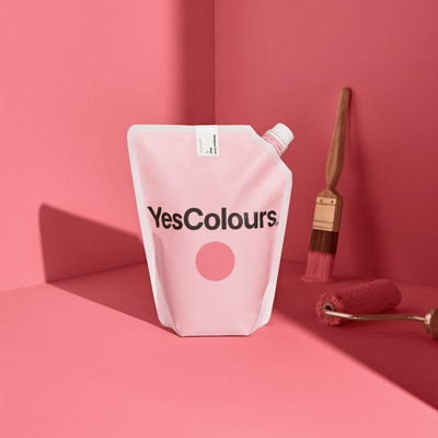 YesColours Malagasy Coral matt emulsion paint, 1 Litre