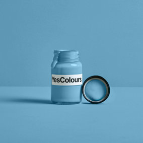 YesColours Mellow Blue paint sample (60ml), Premium, Low VOC, Pet Friendly, Sustainable, Vegan