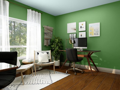 YesColours Mellow Green matt emulsion paint, 10 Litres, Premium, Low VOC, Pet Friendly, Sustainable, Vegan