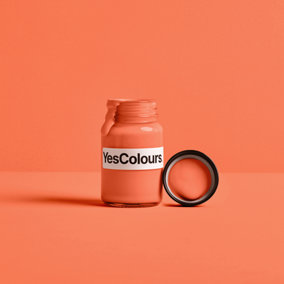 YesColours Mellow Orange paint sample (60ml), Premium, Low VOC, Pet Friendly, Sustainable, Vegan