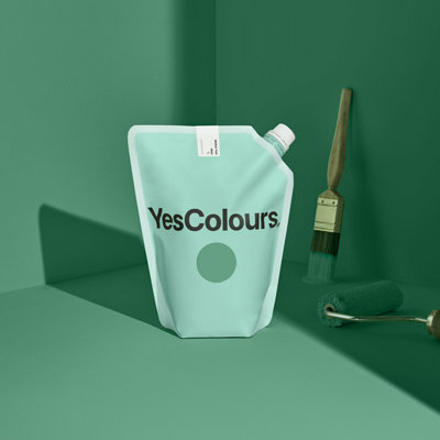 YesColours Mellow Teal matt emulsion paint, 1 Litre