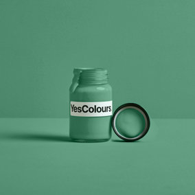YesColours Mellow Teal paint sample (60ml), Premium, Low VOC, Pet Friendly, Sustainable, Vegan