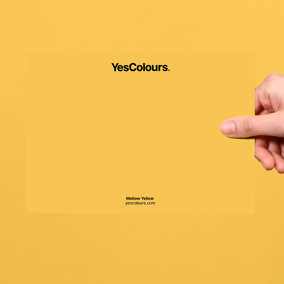 YesColours Mellow Yellow paint swatch, perfect colour match