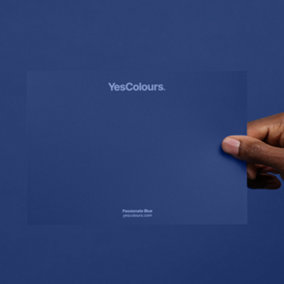 YesColours Passionate Blue paint swatch, perfect colour match