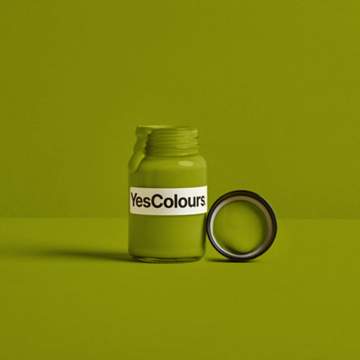 YesColours Passionate Olive Green paint sample (60ml), Premium, Low VOC, Pet Friendly, Sustainable, Vegan