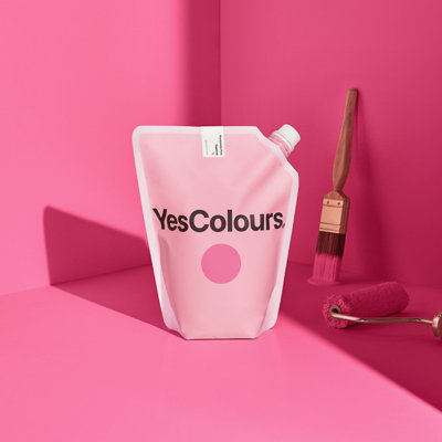 YesColours Passionate Pink eggshell paint, 1 Litre