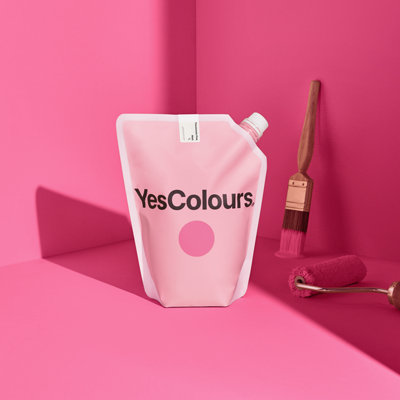 YesColours Passionate Pink matt emulsion paint, 4 Litres