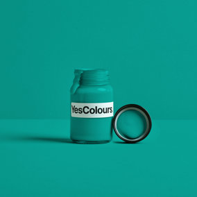 YesColours Passionate Teal paint sample (60ml), Premium, Low VOC, Pet Friendly, Sustainable, Vegan