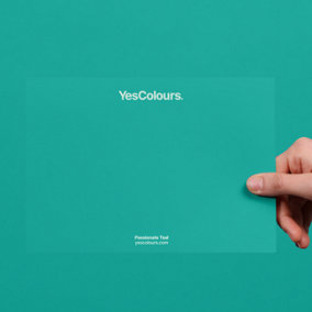 YesColours Passionate Teal paint swatch, perfect colour match