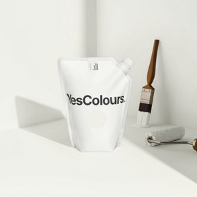 YesColours Passionate Warm White eggshell paint,  1 Litres, Premium, Low VOC, Pet Friendly, Sustainable, Vegan