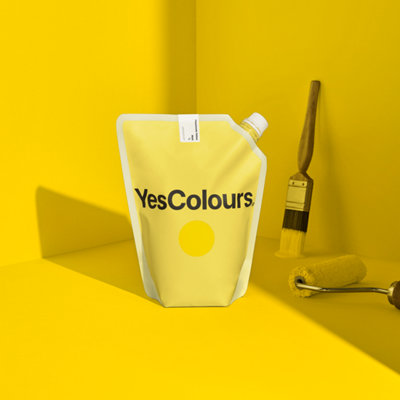 YesColours Passionate Yellow matt emulsion paint, 10 Litres, Premium, Low VOC, Pet Friendly, Sustainable, Vegan