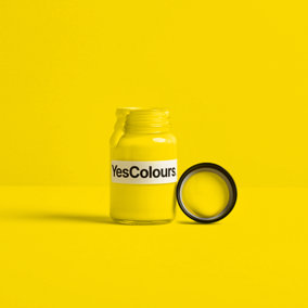 YesColours Passionate Yellow paint sample (60ml), Premium, Low VOC, Pet Friendly, Sustainable, Vegan