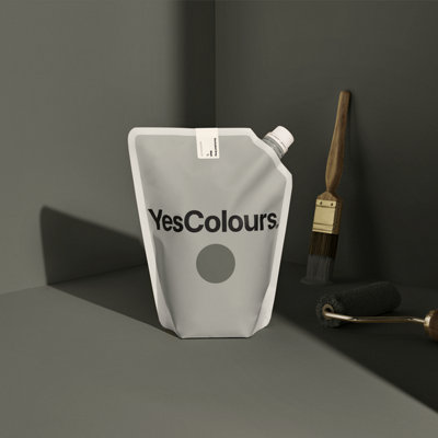 YesColours Secluded Grey matt emulsion paint, 5 Litres