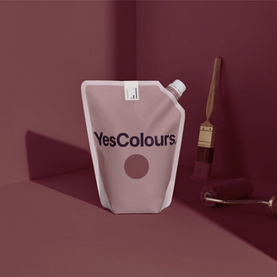 YesColours Secluded Red matt emulsion paint, 4 Litres