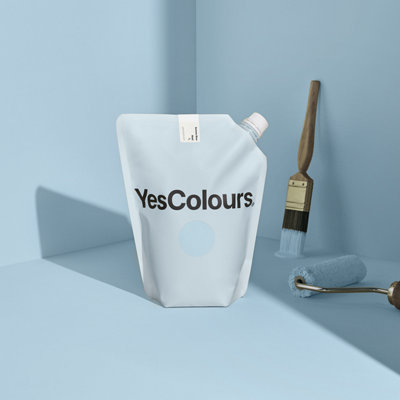 YesColours Serene Blue matt emulsion paint, 5 Litres