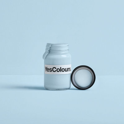 YesColours Serene Blue paint sample (60ml), Premium, Low VOC, Pet Friendly, Sustainable, Vegan