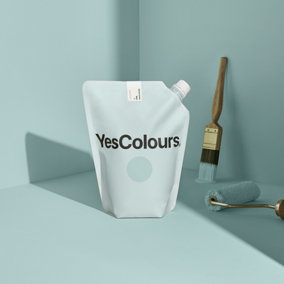 YesColours Serene Green matt emulsion paint, 1 Litre, Premium, Low VOC, Pet Friendly, Sustainable, Vegan