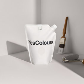 YesColours Serene Neutral matt emulsion paint, 1 Litre, Premium, Low VOC, Pet Friendly, Sustainable, Vegan