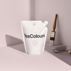 YesColours Serene Pink matt emulsion paint, 1 Litre, Premium, Low VOC, Pet Friendly, Sustainable, Vegan