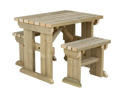 Wooden picnic bench discount b&q