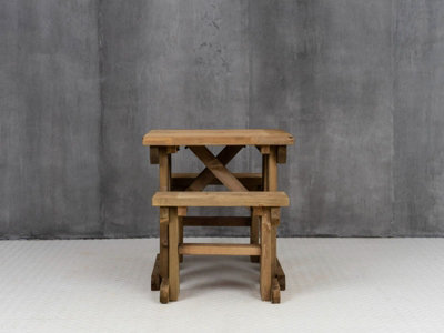 Yews Picnic Bench - Wooden Garden Table and Bench Set (3ft