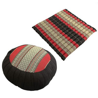 Yoga Studio EU Organic Zabuton Meditation Cushion - Navy Blue YOGA-455450