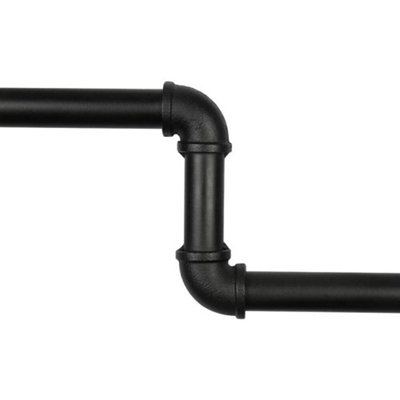 Yohood 100cm Industrial Pipe Clothing Rail - 1 Pack - 5