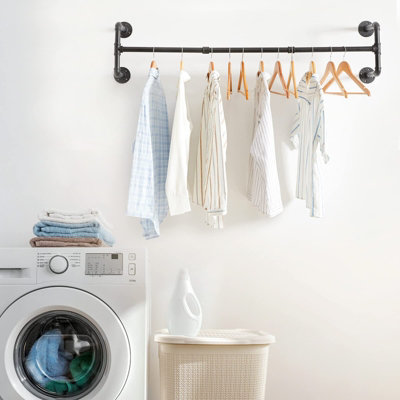 Yohood 105cm Industrial Pipe Clothing Rail - 2 Pack