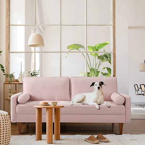 Yohood 173cm Linen Square Arm Tufted Upholstered 2-Seater Yohood 173cm Linen Square Arm Tufted Upholstered 2-Seater