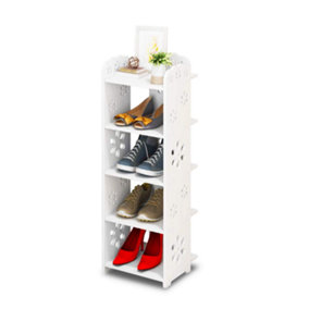 Yohood 5-Tier Shoe Rack,Mini Cabinet Bookshelf Free Standing