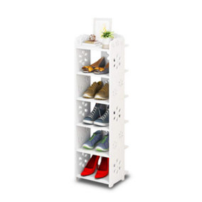 Yohood 6-Tier Shoe Rack,Mini Cabinet Bookshelf Free Standing