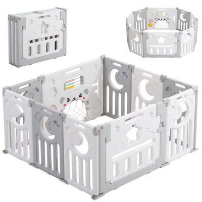 Pack N Play Playpen For Babies With Floor Mat, 63x47x24 Inch - Main Image