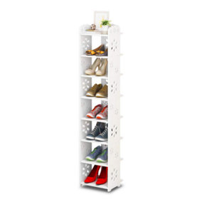 Yohood 8-Tier Shoe Rack,Mini Cabinet Bookshelf Free Standing