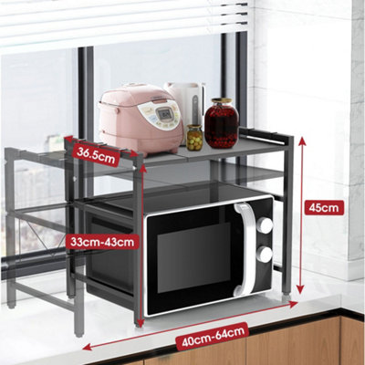 Microwave and toaster oven shelf hotsell