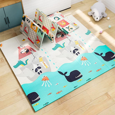 Double sided store play mat