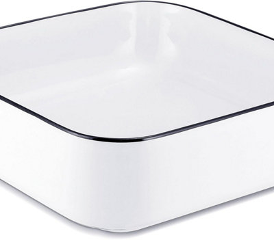 Yohood Bathroom Wash Basin Sink Washroom Ceramic - Square 385x385x140 mm - 8