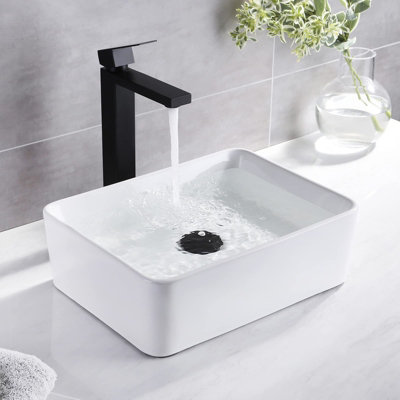 Yohood Ceramic Small Rectangle Vessel Sink - 40cm x 30cm