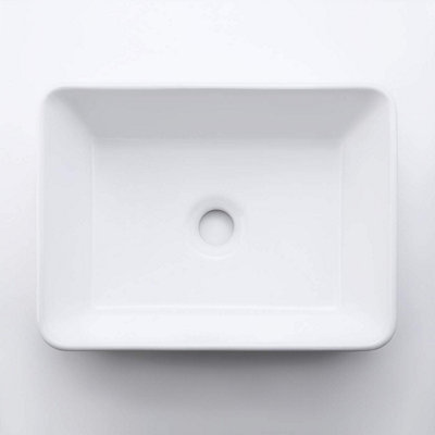 Yohood Ceramic Small Rectangle Vessel Sink - 40cm x 30cm - 4