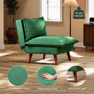 Green sleeper deals chair